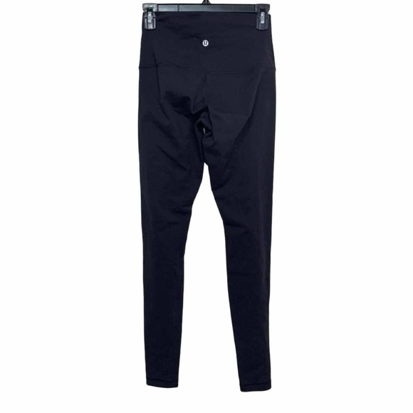 Lululemon‎ Wunder Under Pant Roll Down Black Size 4 - Picture 2 of 5